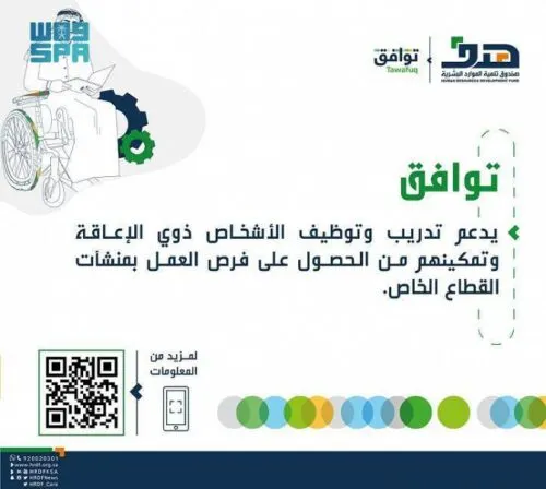 “توافق” يدعم أصحاب الأعمال لتوظيف ذوي الإعاقة