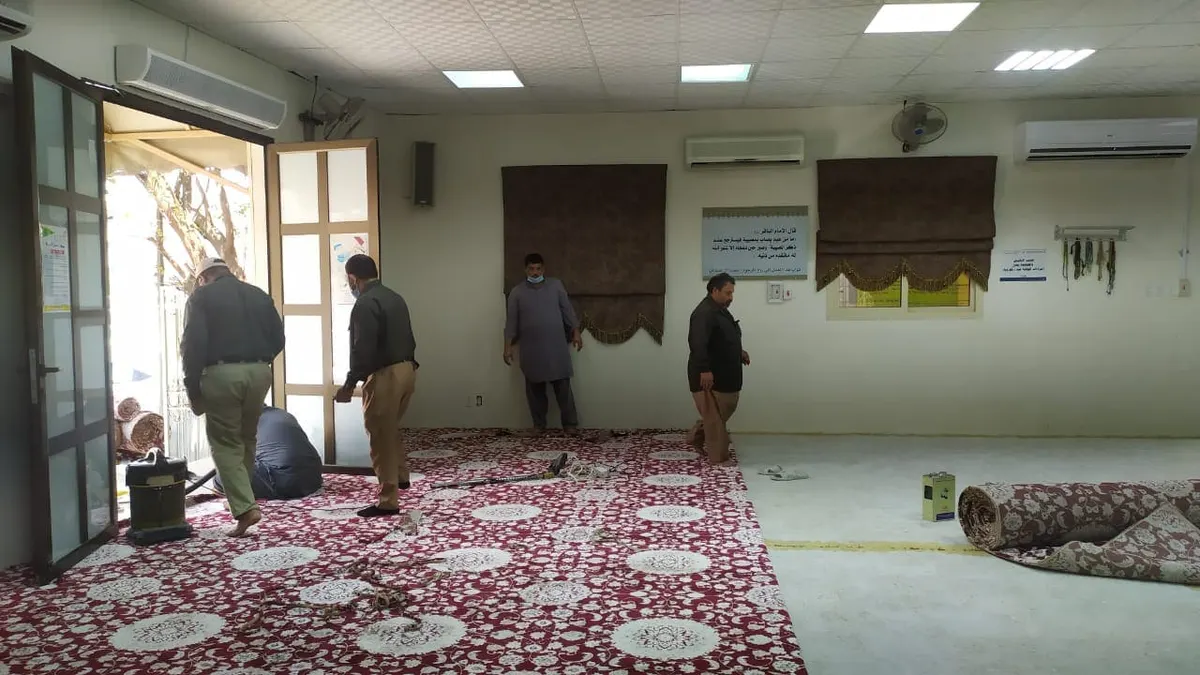 “خيرية مُضر” تشكر متطوعين تكفلوا بفرش مُغتسل الموتى