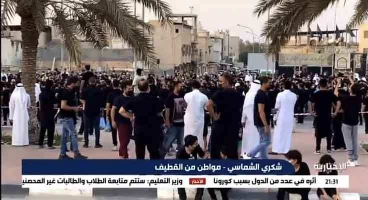 الإعلام الرسمي يهتم بمراسم عاشوراء.. وشيعة القطيف يتفاعلون