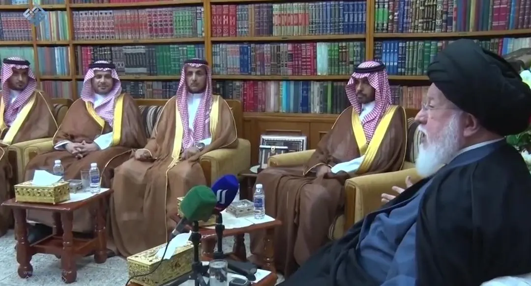 المرجع السيد الصدر مستضيفاً وفد «اعتدال»: الإرهاب لا يفرق بين سني وشيعي