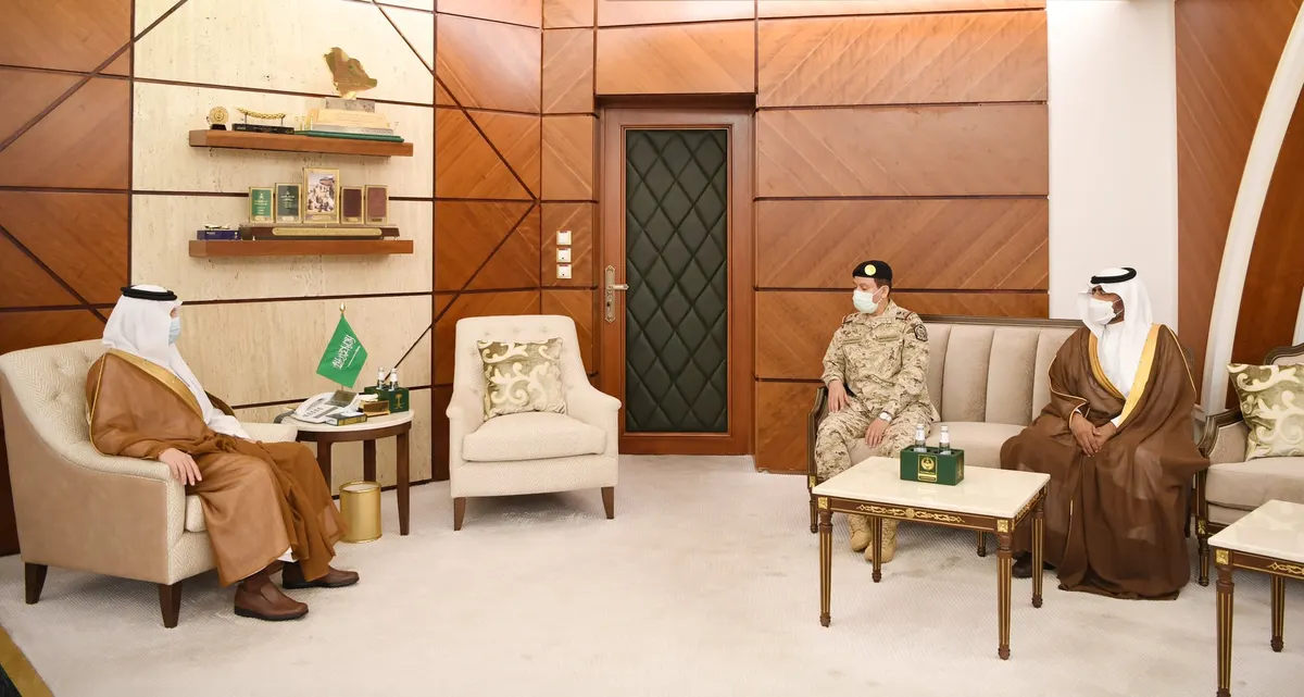 أمير الشرقية يبارك للربيعان تعيينه وكيلاً للحرس الوطني بالمنطقة