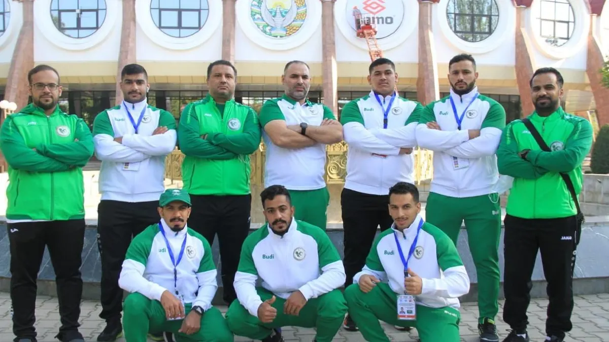 7 من أصل 13 لاعباً.. منتخب الأثقال قطيفي بنسبة 53%