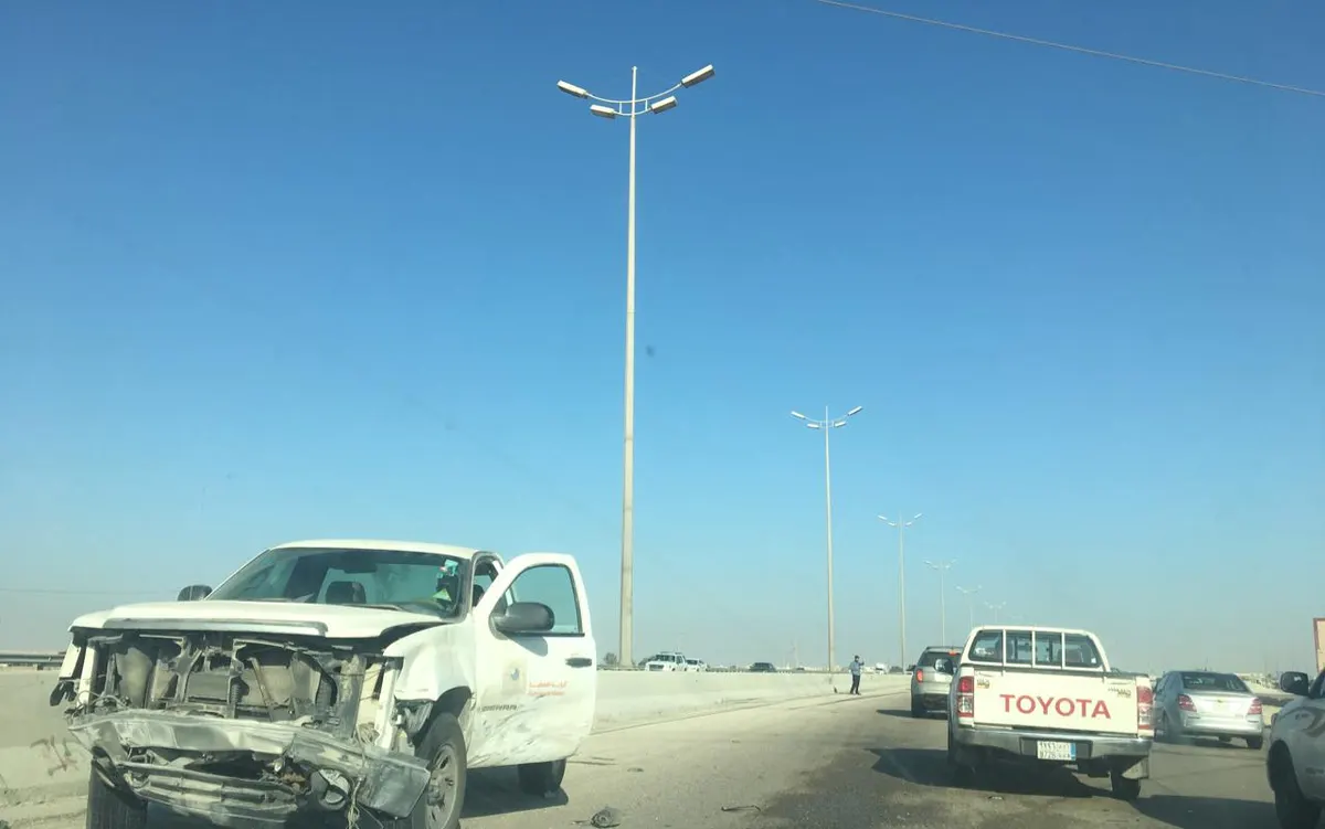 من صباح الله خير.. 3 سيارات تشترك في حادث شرق الأوجام