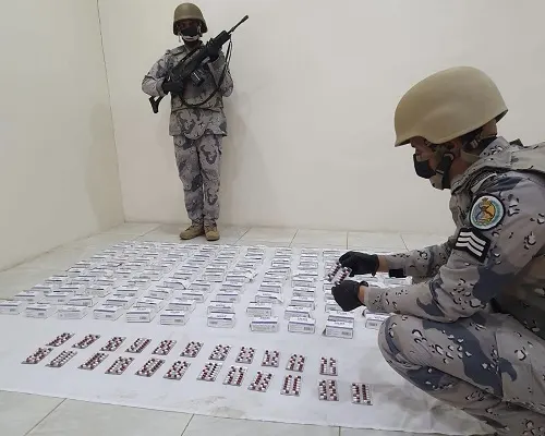 82 مجرماً.. إحباط تهريب 26 طن قات و671 كيلو حشيش في 6 مناطق