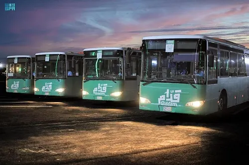 مدار الساعة.. 55 حافلة لنقل جمهور كأس العالم بين “سلوى” و “أبو سمرة”