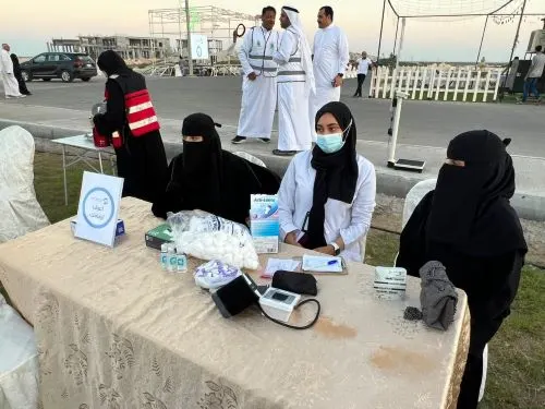 السكّر يحذر الناس في كورنيش المجيدية
