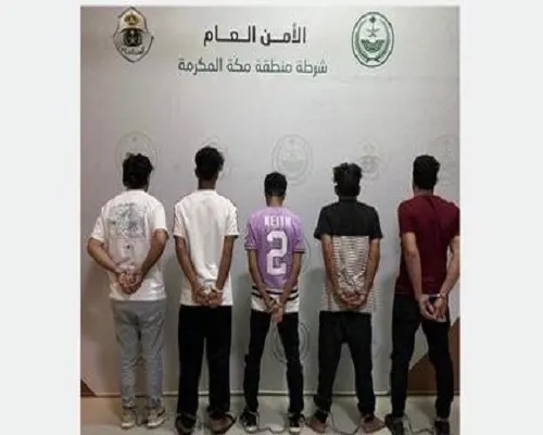 جدة.. سقوط 5 حرامية نهبوا محلاً وهددوا موظفيه بسلاح أبيض