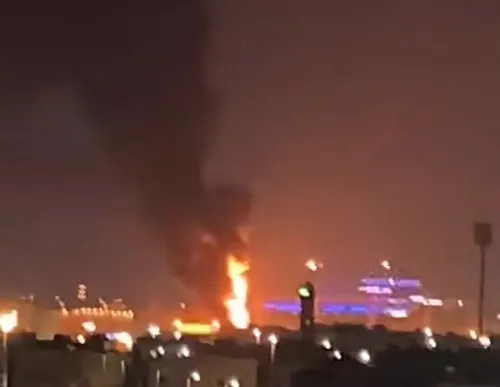 حريق في محطة كهرباء بحي الضباب بالدمام