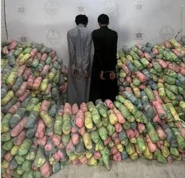 3 سعوديين خبأوا 600 كيلو قات في سيارتين