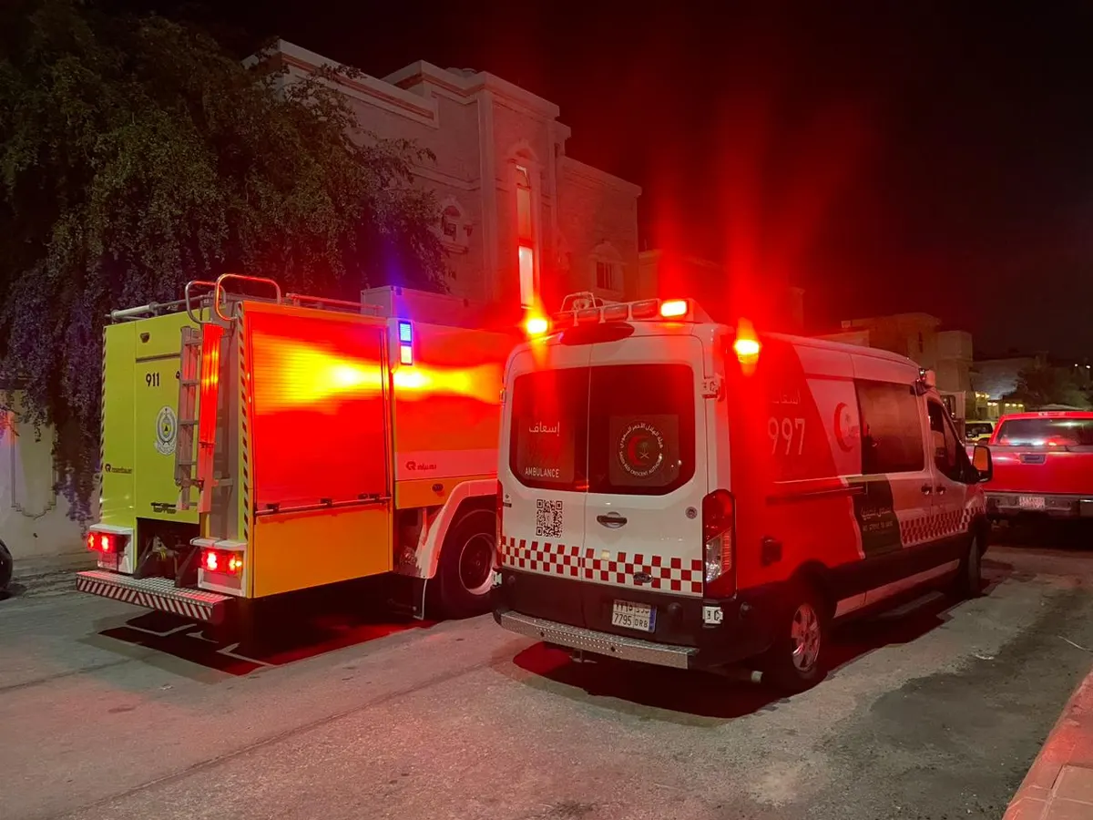 المجيدية.. التدخل السريع من الدفاع المدني وضع حدّاً لحريق شقة