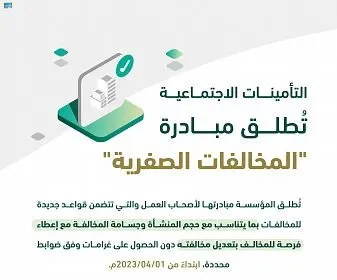 “التأمينات” تُطلق مبادرة لتخفيض المخالفات بنسبة 95%