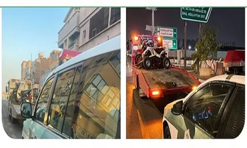 402 دراجة آلية تدخل حجز المرور