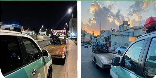 232 دراجة آلية مخالفة تدخل حجز المرور