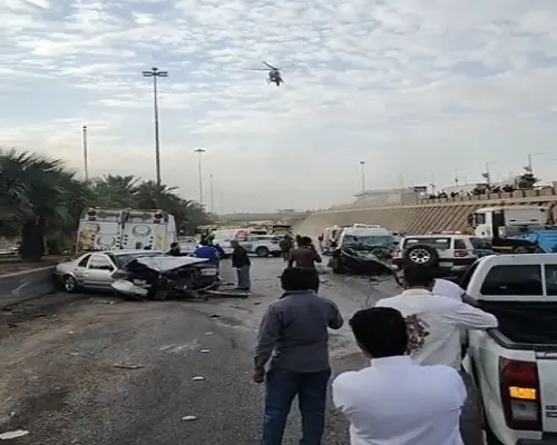 متداول.. حادث مرور في الرياض يحرك الإسعاف الجوي