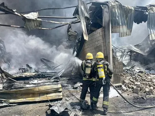 بعد سوق صواريخ جدة.. حريق “الأجواد” تحت السيطرة