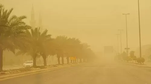 غداً الأحد.. رياح وأتربة على النعيرية وحفر الباطن وقرية العليا