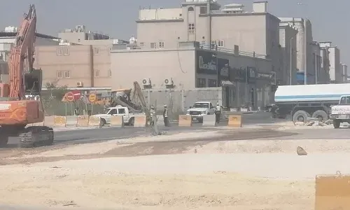 إغلاق مؤقت لمدخل القديح الشرقي