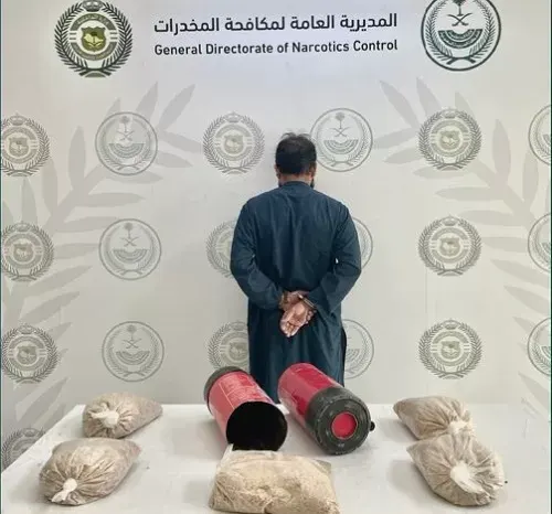 الشرقية.. سقوط باكستاني يروج 10 كيلو “شبو”