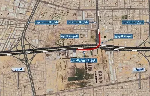 طريق الظهران السريع.. جسر شارع الملك خالد خارج الخدمة “للصيانة”