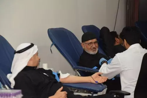 صور] في أولى الليالي.. صفوى تتبرع بـ 58 كيس دم لمستشفى الملك فهد