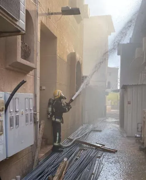 الأوجام.. اخماد حريق منزل.. ولا إصابات