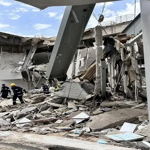 نجران.. انهيار مبنى المركز الحضاري.. وفاة وإصابات وحالة تحت الأنقاض