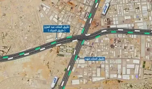 إغلاق طريق الميناء و تقاطع طريق الملك فهد بالدمام تمهيداً للصيانة
