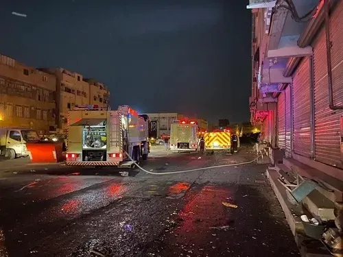 المدينة.. إخماد حريق مبنى سكني ولا إصابات