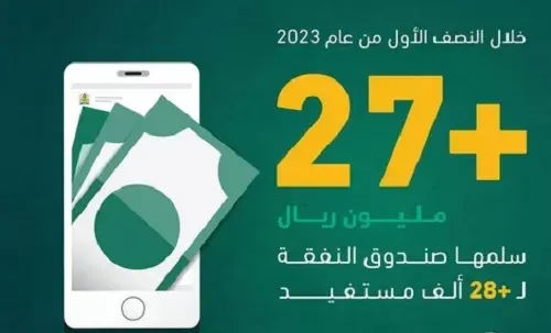 27 مليون ريال لـ 28 ألف مستفيد من صندوق النفقة