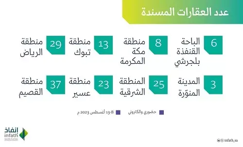25 منها في الشرقية.. 17 مزادًا لبيع وتصفية 144 عقارًا في 8 مناطق