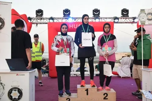 الفائزون في مسابقة جري المجيدية