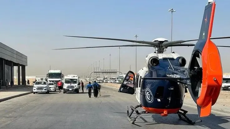 الهلال الأحمر ينقل 6 حالات من حادث تصادم في الرياض