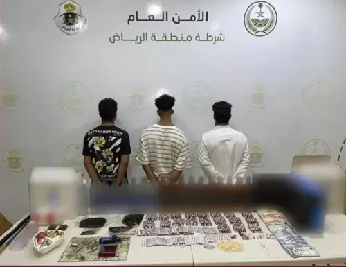 الرياض.. وكر “حشيش” و “إمفيتامين” و “حبوب مشبوهة” يديره 3 مواطنين