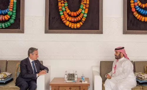 ولي العهد لوزير خارجية أمريكا: نرفض استهداف المدنيين