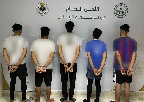 الرياض.. إحالة 5 لصوص إلي النيابة العامة