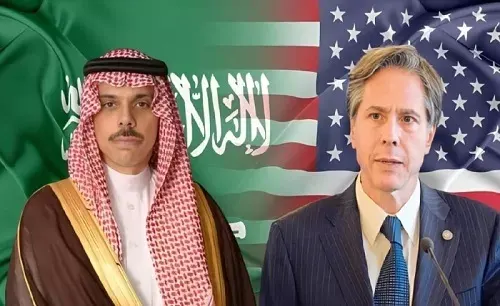 الخارجية السعودية تبحث مع نظيرتها الأمريكية تطورات الأوضاع في غزة