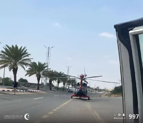 جازان.. حادث مرور يخلّف 8 مصابين.. وتدخل الإسعاف الجوي