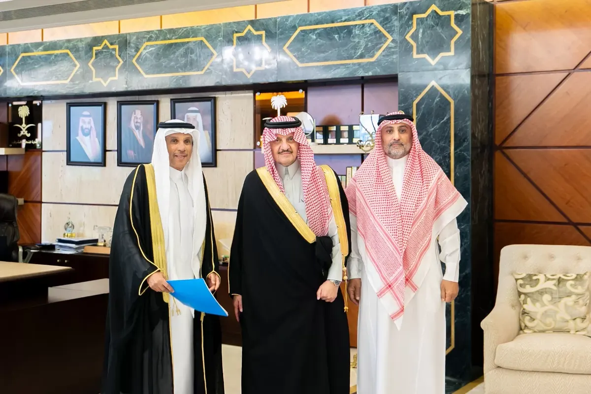 أمير الشرقية يستقبل رئيس مجلس إدارة نادي النهضة