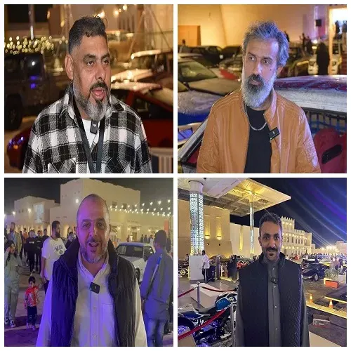 عشاق السيارات الكلاسيكية والرياضية مبهورون بعرض الرامس
