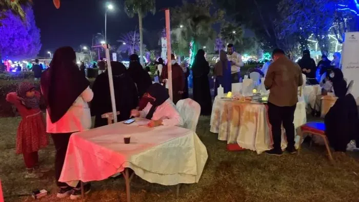 شبكة القطيف الصحية “فاعل توعوي” في مهرجان الزهور