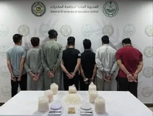 الشرقية.. القبض على 7 باكستانيين يروجون 17 كيلو “شبو”