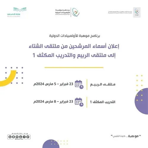 ‏أسما] القطيف في ملتقى الربيع بـ 16 طالبًا وطالبة