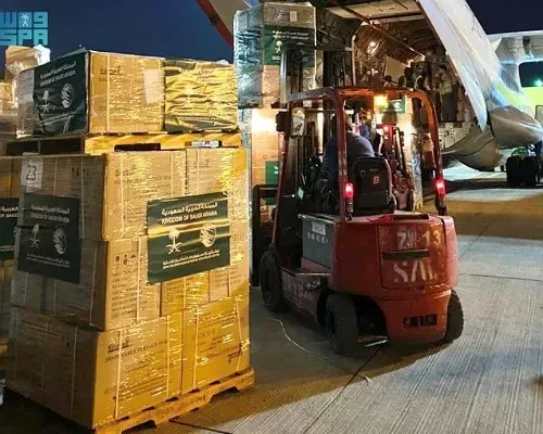 25 طن مساعدات إغاثية سعودية جديدة في طريقها إلى غزة