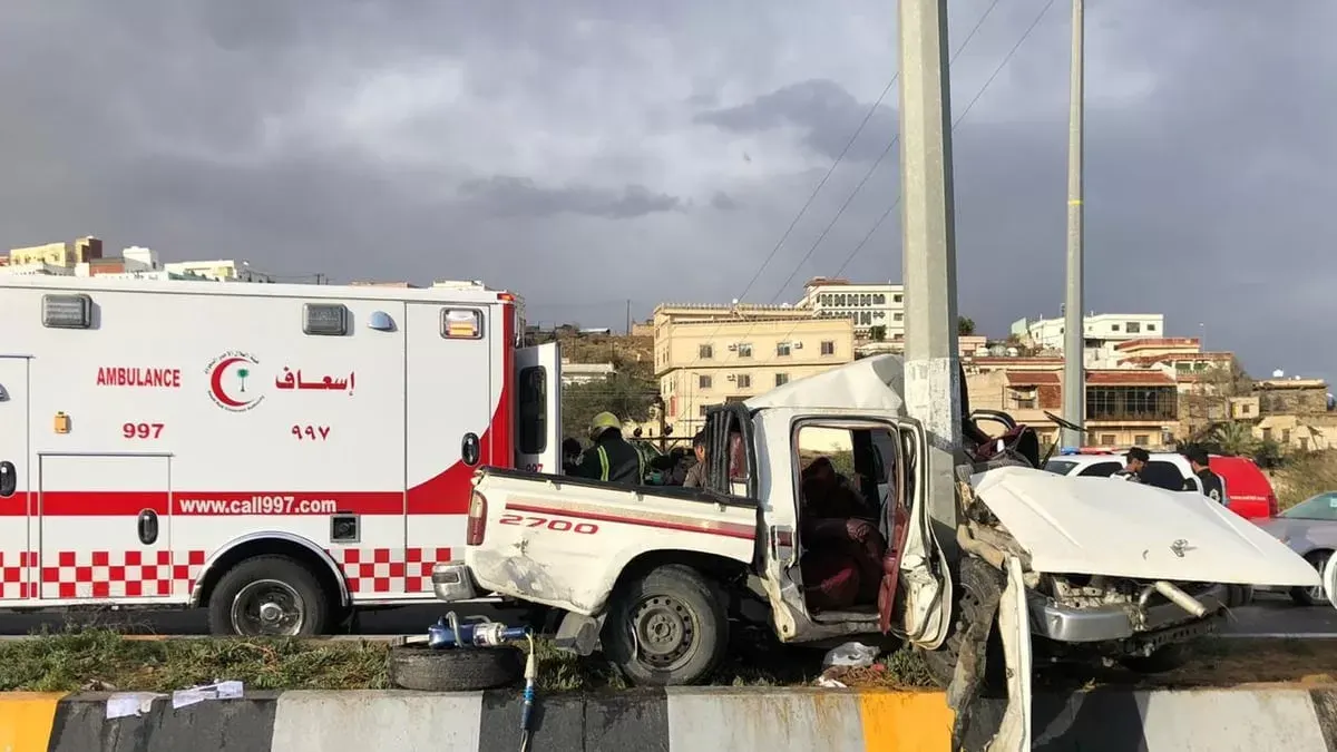 الباحة.. اصابة 9 معلمات في حادث تصادم