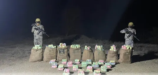 جازان وحائل.. 5 مهربين و44 كيلو حشيش في قبضة الأمن