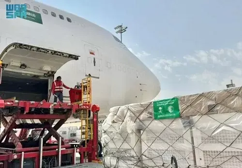 طائرة إغاثية سعودية سادسة لمساعدة أوكرانيا تغادر الرياض