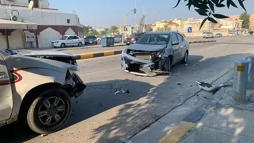 صفوى.. دخول خاطىء يهشم نيسان وهايلكس
