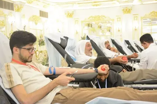 الأوجام.. 542 متبرعاً بالدم في حملة إمام الحياة