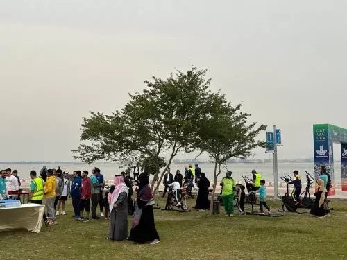 “النمر العربي” على كورنيش المجيدية في القطيف