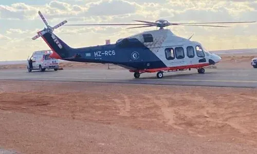 نجران.. الإسعاف الجوي يتدخل لنقل حالة خطيرة من حبونا